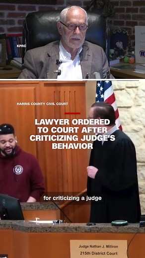 Harris County Civil Court Judge Nathan Milliron, who recently went viral for a video of a tense exchange between him and a court IT worker, admonished a lawyer who said he should apologize to the employee - and instructed him to appear before his court. #cnn #news