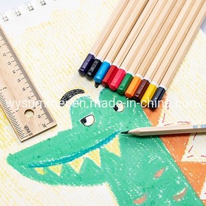 [Hot Item] Wood Box 12PCS Standard Natural Colored Pencils Drawing Sketching Color Pencils