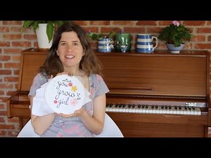 How to embroider hand lettering