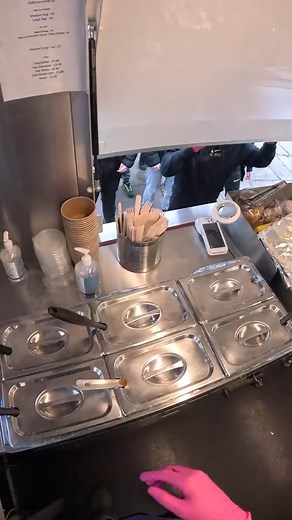 First customers waited 3 and a half hours 😳 #spuds #spudbros #jacketpotato #bakedpotato | Matthew Merrill