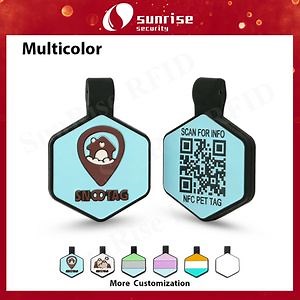 [Hot Item] NFC RFID Card Silicone Pet Tag with Qr Code for Pet Identification