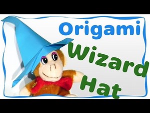 Wizard Hat origami. Hermione, are you there? Easy instructions for beginners.