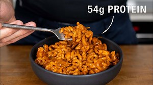 I made buffalo mac n cheese with 54g protein!💪