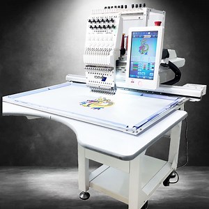 [Hot Item] Yonthin Disen 1 Máquina de Bordado Automática Computarizada de Cabezal Múltiple 12/15 de Un Solo Cabezal para Gorra, Camiseta y Bordado Plano