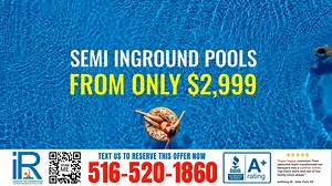 Semi In Ground Swimming Pool Packages starting from ONLY $2,999. Do not delay. We will sell out fast. | Island Recreational