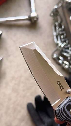 A cross between a razor and a chisel, the Folding Razel is built for push cuts, scraping, slicing and everything in between. | CRKT | Facebook