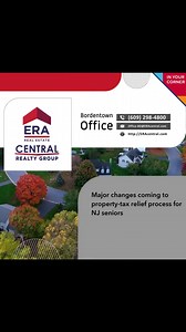 Major changes coming to property-tax relief process for NJ seniors Contact me to discuss the latest scoop in real estate! #ERAcentral #TrustedAdvisor #realestate #realtor #dreamhomes #homebuyers #realestateagent #homesofinstagram #homesearch #realestateinvesting | ERA Central Realty Group