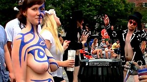 The Moment (BODY PAINTING DAY) New York City, USA "2014" - YTboob