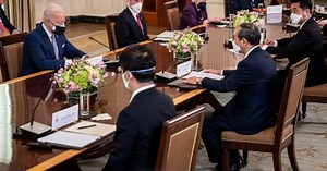 Biden, Harris accused of ‘horrendous public health messaging’ for doubled-masking while meeting the Japanese PM