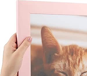 Amazon.com - ArtToFrames 8x8 inch Baby Pink Stain on Beech Wood Picture Frame, WOM0066-81792-YPNK-8x8