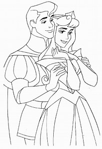 Sleeping beauty Coloring Page