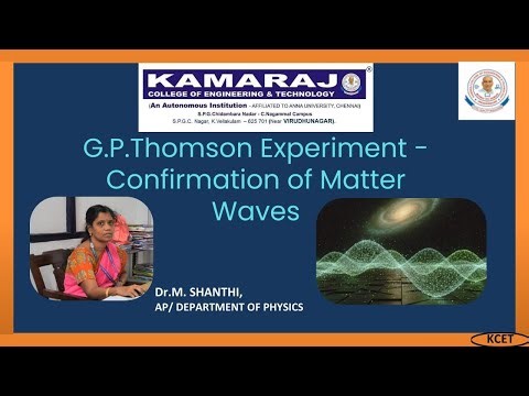 GP Thomson Experiment
