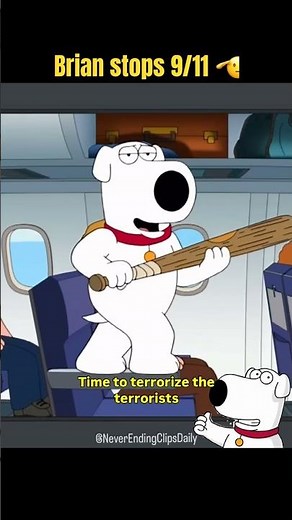 Brian stops 9/11 Family Guy Funny Clips #familyguy #funny #fyp
