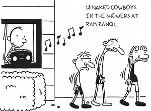 18 naked cowboys in showers at Ram Ranch