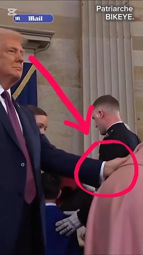 Trump touches the vice president's wife