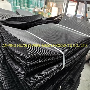 [Hot Item] Plastic Flat Netting Sheet Black Plastic Extruded Mesh