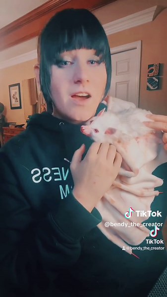 Meet Kiba! #art #artist #bats #fyp #crafts #fakebodyy⚠️ #taxidermy #goth #alt #smallbusiness #diy #cute #viral #fake #cosplay