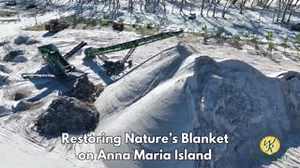 A huge beach restoration project continues on Anna Maria Island...