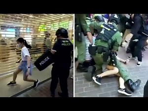 Hong Kong: 12-year-old girl's arrest by police criticised