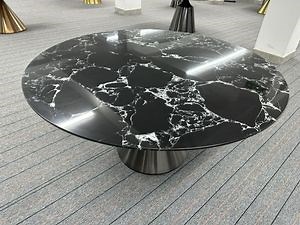 [Hot Item] Artificial Luxury Marble Napolen Black Slab and Table