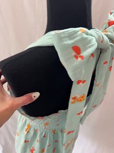 Mushroom Smocked Halter Dress - Etsy Australia