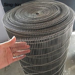 [Hot Item] High Temperature Stainless Steel Ladder Conveyor Belt Flat Flex Wire Mesh Belt Belting
