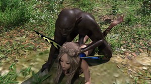 Fairy and forest elf