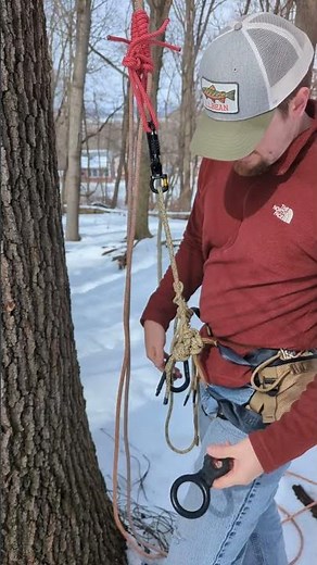 Never Drop Your Figure 8 Rappel Device Again #rappel #saddlehunting #treeclimbing #hunting