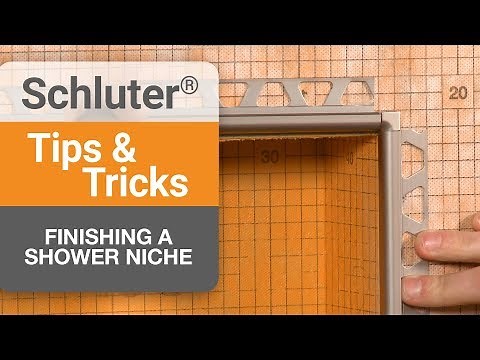 Tips on finishing a shower niche