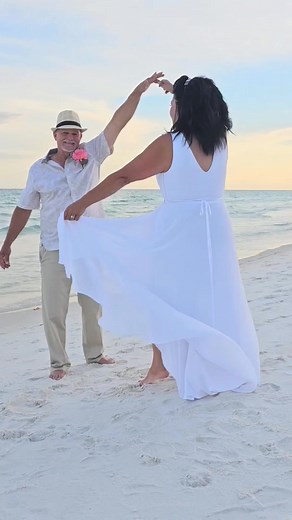 With sandy toes & salty kisses, Sonya & John became Mr. & Mrs. 06/04/23❤️👣 #barefootweddings #elopetoFlorida #fortwaltonbeach #okaloosaisland #beachwedding #florida #panhandle | Barefoot Weddings®