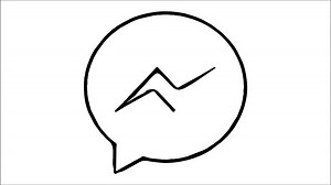 How to Draw the Facebook Messenger Logo