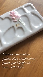 Create your own custom paint palettes with a few cutters and clay. #polymerclayartist #clayart #corkymandle #artisttools #create | Corkymandle