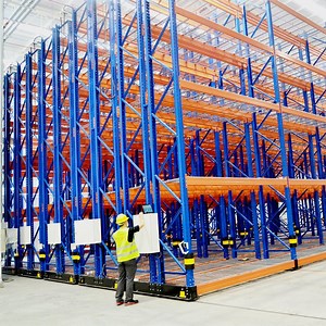 [Hot Item] Warehouse Storage System Floor Rail Guided Movable Pallet Racking