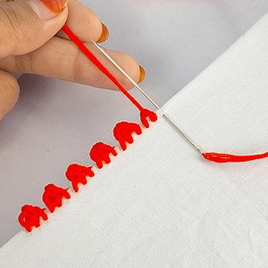 14K views · 68 reactions | Exclusive border embroidery design! | Amazing border line hand embroidery tutorial for beginners! | Rana Craft | Facebook