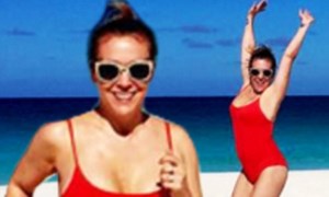 Alyssa Milano looks red hot in her swimwear on Instagram