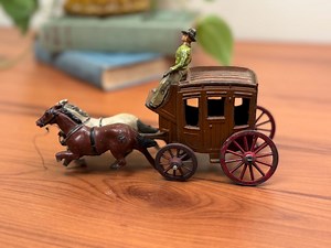 Vintage Johillco Wild West Stagecoach With Cowboy and Horses - Etsy