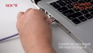 USB C Female to USB Male Adapter 2.0 (Purple, 4 Pack)