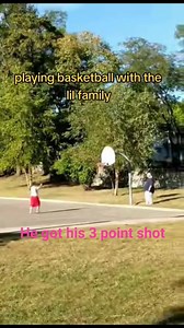 #basketball with the lil family.... Mary made several baskets I didn't film. Sorry babe my bad. You played really good. 😘 | Roc Slaton