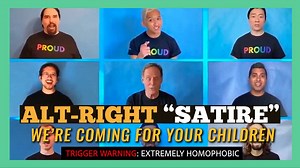 Check Out This HATEFUL Right-Wing Satire Of The Gay Community 😡 Right wingers have been trafficking in misinformation under the guise of satire and this new comedy sketch by The San Francisco Gay Men's Chorus is hateful and bigoted toward the LGBT community. | The Babylon Bee