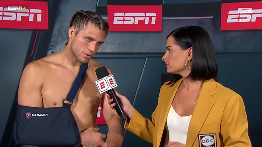 371K views · 6.7K reactions | Brian Ortega discussed the injury that he suffered at #UFCLongIsland with Megan Olivi | ESPN MMA | Facebook