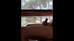 Jerking off in front of window for all the neighbours to see