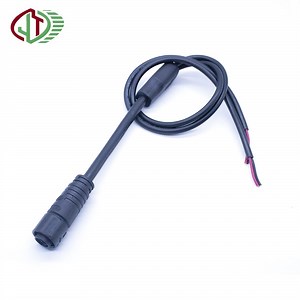 [Hot Item] M16 2 Pin Injection Molding Male Female 1 to 2 Locking Plug Socket Waterproof Connector for Outdoor LED Lighting Wiring Harness