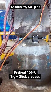 149K views · 1.5K reactions | Spool heavy wall pipe Preheat 160⁰C GTAW + SMAW welding process #fblifestyle #spool #heavywall #stick #tif #welding #welder #job #workshop #fabrication #viral #project #oilgas | Isnin Arc Welding | Facebook