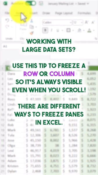 18 reactions | Freeze panes shortcut ❄️ | Miss Excel | Facebook