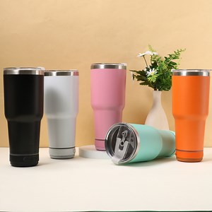 [Hot Item] Bluetooth Speaker Car Cup Stainless Steel Large Capacity Insulated Cup