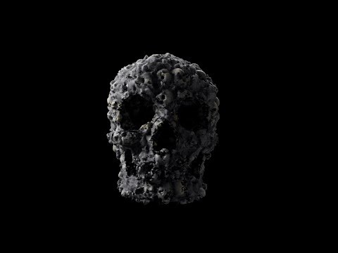 Background Visual Effects. 1 Hr. of Skull of Skulls - Loop 4K UHD 3D