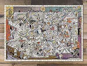 500 Piece Adult Jigsaw: 1932 | Arizona | New Mexico | Jigsaw Games | Family Entertainment