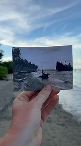 Amazing then and Now on guadalcanal on Pacific, a japanese boat was sunk #ww2 #dday #war #pacific #guadalcanal | Geoffrey War Relics