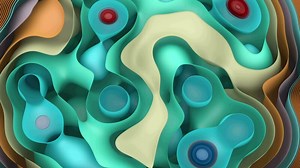 Abstract Colorful Wavy Background Loop