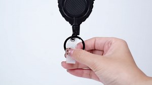 Abeyath 2 Pack Retractable Keychain Heavy Duty Carabiner Badge Holder, Tactical ID Badge Reel with 32” Steel Retractable Cord, 8.0 OZ